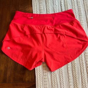 Lululemon Speed Up Shorts - Carnation red - 6 Tall - 4”
